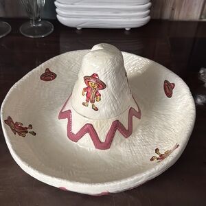 Sombrero Ceramic Chip and Dip Platter